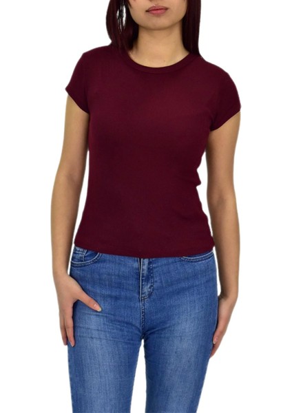 Kadın Fitilli Body Tişört BGL-ST04232