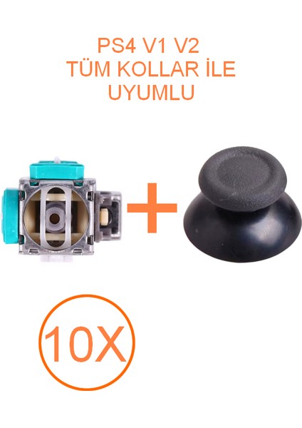 10 Adet Ps4 Analog Motoru + Topuz Başlık Set modelleri