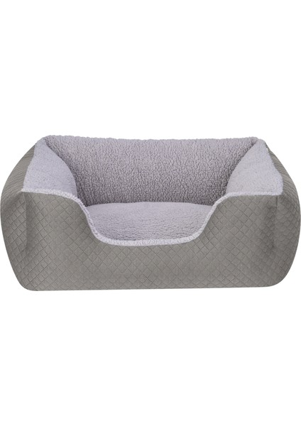 Echo Kedi ve Köpek Yatağı Gri/Gri Peluş S 60x50cm