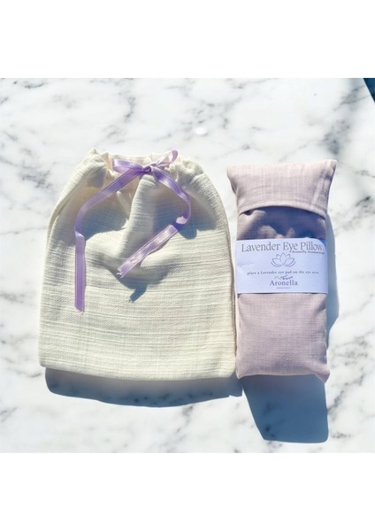 Hediye Kesesinde Lavanta Göz Yastığı Lila - Yoga Meditasyon Göz Yastığı fırsatları