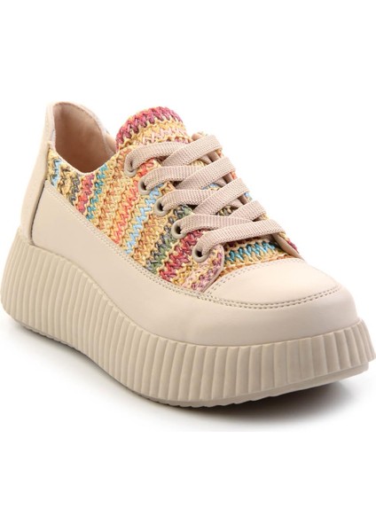 Çok Renkli Hasır Kadın Sneaker K01179001028 modelleri