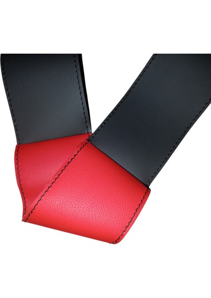 Dikişli Direksiyon Kılıfı Ithal Siyah Deri Bayrak Kırmızı Deri Siyah Dikişli Mercedes Tır Kamyon Için modelleri