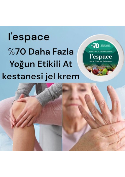 Lespace %70 Yoğun Etkili At Kestanesi Jel Krem 200 ml 3 Adet indirimleri