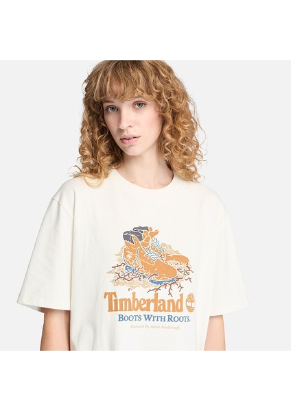 Front Boot Graphic Tee Unisex Beyaz Tshirt TB0A6DJ1CM91 modelleri