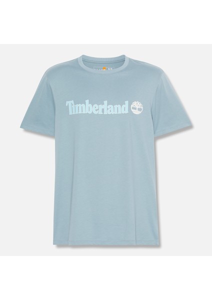 Kennebec Rıver Linear Logo Short Sleeve Erkek Mavi Tshirt TB0A5UPQ7581 indirimleri