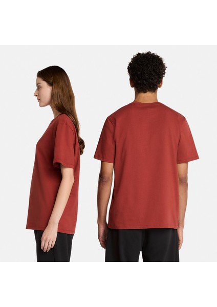 Print Stack Logo Short Sleeve Tee Erkek Kahverengi Tshirt TB0A6WWTEOD1 fiyatları