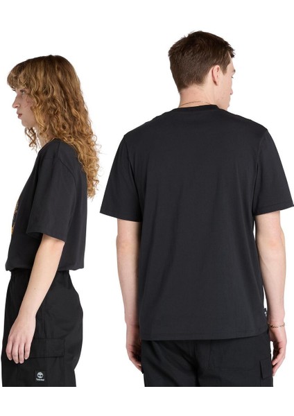Front Boot Graphic Tee Erkek Siyah Tshirt TB0A6DJ10011 fiyatları