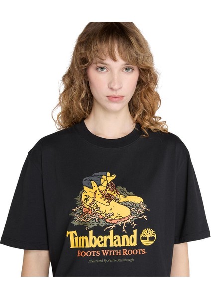 Front Boot Graphic Tee Erkek Siyah Tshirt TB0A6DJ10011 fırsatları