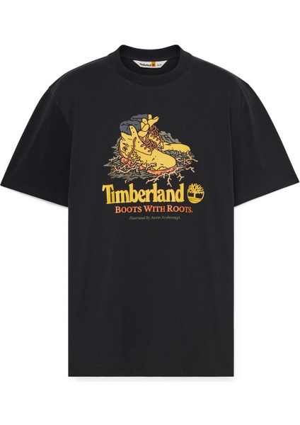 Front Boot Graphic Tee Erkek Siyah Tshirt TB0A6DJ10011 indirimleri