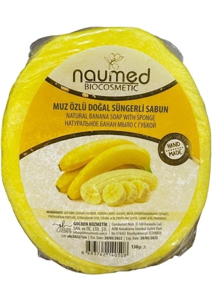 Muz Özlü Doğal Süngerli Sabun 130 gr