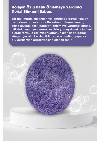 Kolajen Özlü Doğal Süngerli Sabun