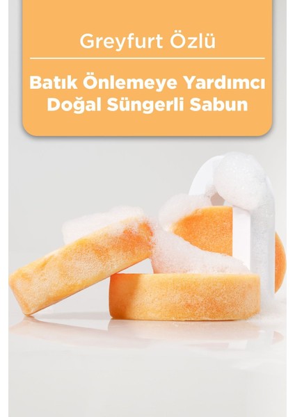 Greyfurt Özlü Doğal Süngerli Sabun