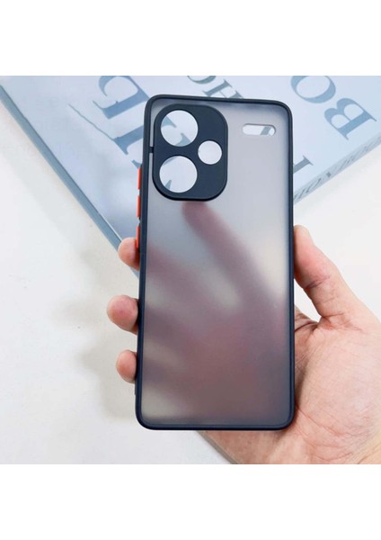 Xiaomi Redmi Note 13 5g Uyumlu Kılıf Kamera Korumalı Arka Yüzeyi Mat Leke Izi Tutmaz Kapak