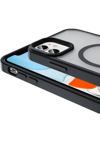 Iphone 11 Uyumlu Kılıf Magsafe Sarj Destekli Kamera Korumalı Arka Yüzeyi Mat Renkli Slikon Kapak modelleri