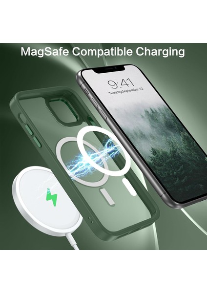 Iphone 11 Uyumlu Kılıf Magsafe Şarj Destekli Kamera Korumalı Buzlu Transparan Renkli Slikon Kapak fırsatları