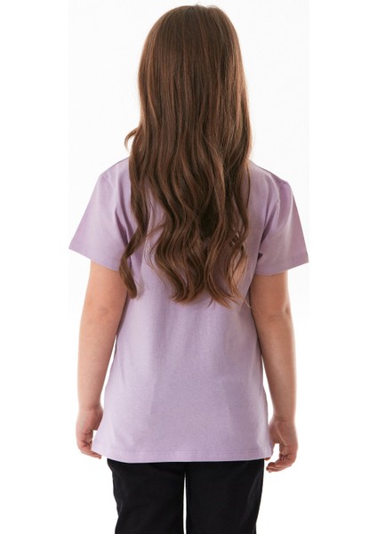 %100 Pamuk Simli Love Yazı Baskılı Kız Çocuk Tişört fırsatları