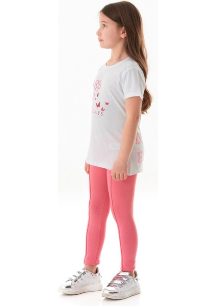 %100 Pamuk Golden Days Baskılı Kız Çocuk Tişört fırsatları