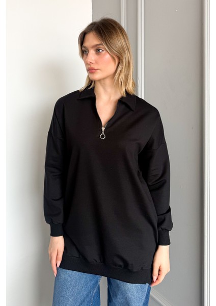 Kadın Polo Yaka Fermuarlı Yaka Tunik 6059 modelleri