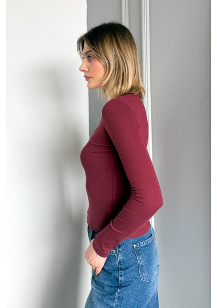 Kadın Patlı Düğmeli Uzun Kol Body 21926 modelleri