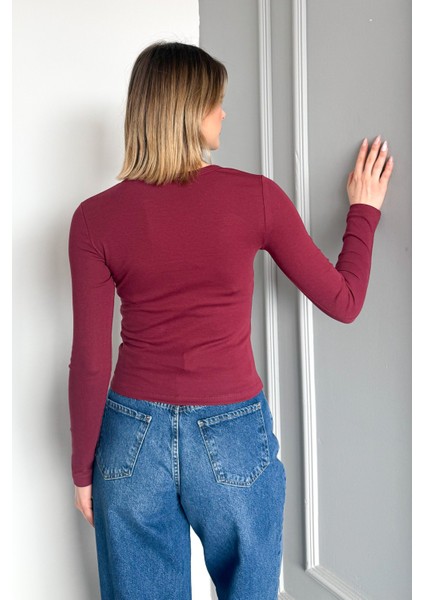 Kadın Patlı Düğmeli Uzun Kol Body 21926 fırsatları