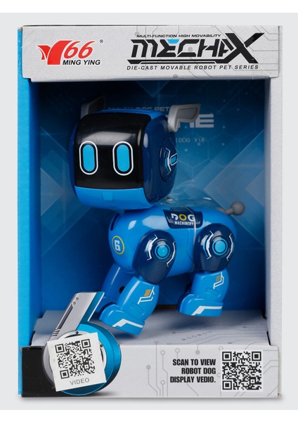 Işıklı ve Sesli Robot Köpek Mavi