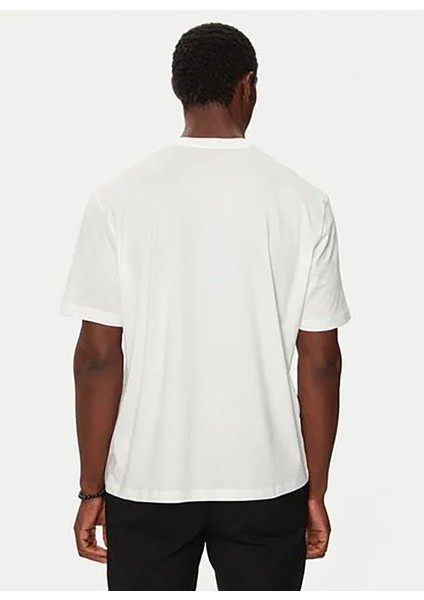 Bisiklet Yaka Baskılı Ekru Erkek T-Shirt 6dzthz Zjbyz 61AK modelleri