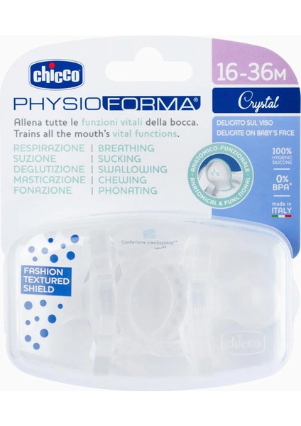 Physioforma Crystal 2'li Silikon Emzik 16-36 Ay Şeffaf fiyatları