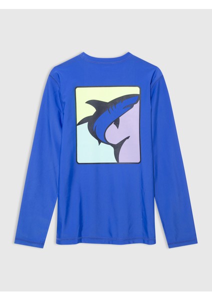 Erkek Çocuk Mavi Grafik Baskılı Mayo T-Shirt fiyatları