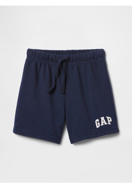 Erkek Bebek Lacivert Gap Logo Havlu Kumaş Relaxed Pull-On Şort