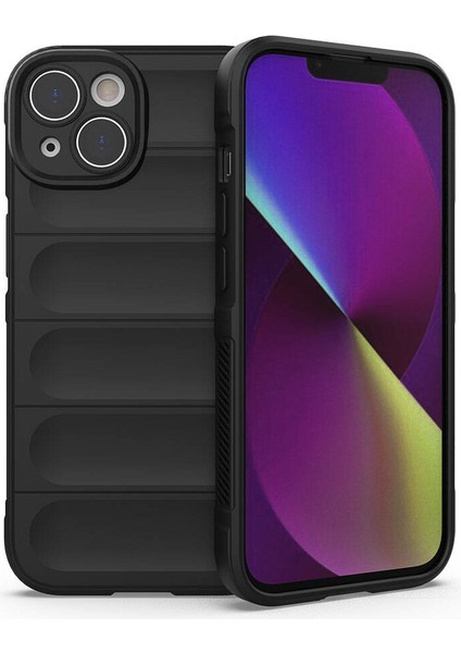 Apple Iphone 13 Uyumlu Kılıf Kamera Korumalı Içi Kadife Leke Bırakmaz Dalga Desenli Kapak