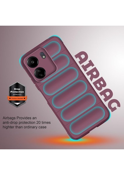 Xiaomi Redmi 13C Uyumlu Kılıf Kamera Korumalı Içi Kadife Leke Bırakmaz Dalga Desenli Kapak modelleri