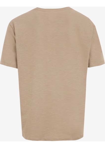 D5SM-TST3846 Açık Kahve Bisiklet Yaka Relaxed Baskılı Erkek T-Shirt fiyatları