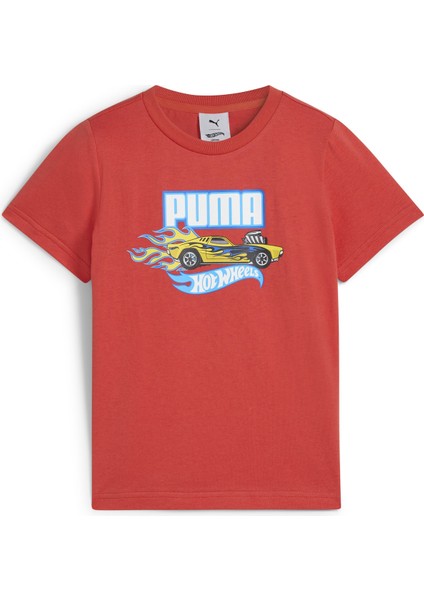 Kırmızı Erkek Çocuk T-Shirt 63006915-PUMA x Hot Wheels Graphic fırsatları