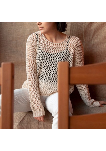 Mercerized Cotton Turuncu El Örgü İpi- 13 - 33598 indirimleri