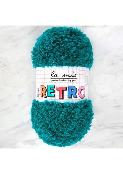 Retro Petrol Yeşil El Örgü İpi- LM0820