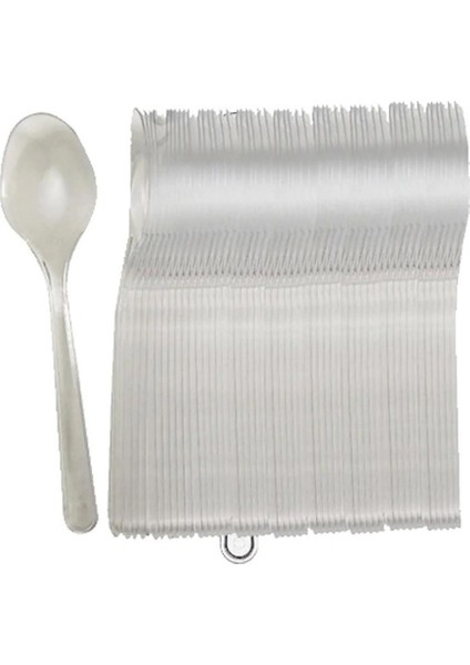 Plastik Lüks Kaşık 100 Lü / 3 Paket
