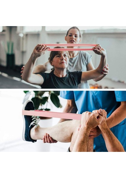 5li Egzersiz Direnç Bant Seti Pilates Crossfit Ekipmanları (4835)