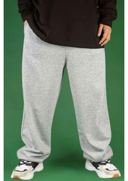 Ayarlanabilir Paçalı Bol Eşofman Altı Baggy Siyah Gri Füme modelleri