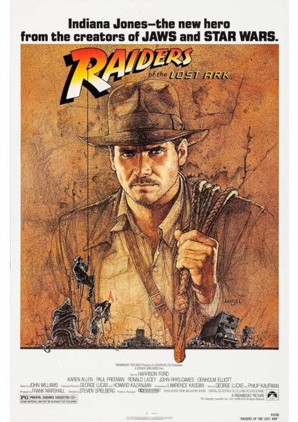 Raiders Of The Lost Ark (1981) 0001 (Folyo / Afiş / Poster) 5263 ( 50 Cm X 70 Cm )