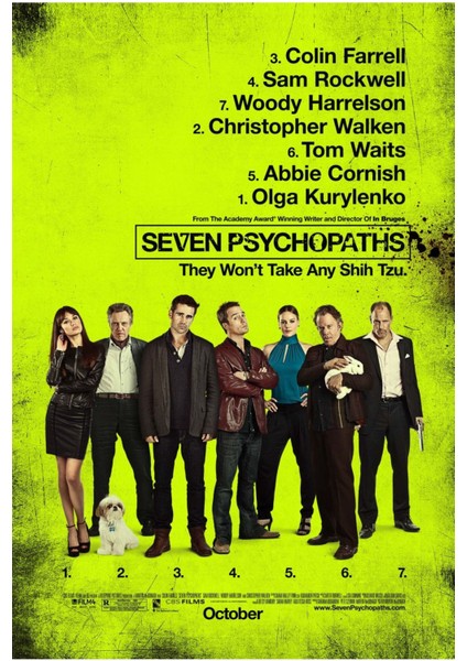 Seven Psychopaths (2012) (Folyo / Afiş / Poster) 5680 ( 50 Cm X 70 Cm )