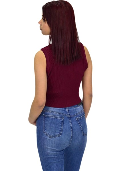 Kadın Askılı Fitilli Crop BGL-ST04298