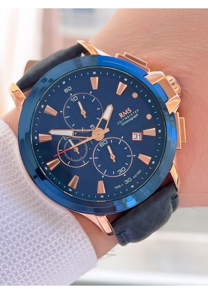 Rms Romanson Deri Kordon Iç Fonksiyonları Aktif 5 Atm Suya Dayanıklı Erkek Kol Saati AG.1584.05