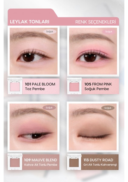 Yumuşak Dokulu, Dökülme Yapmayan Mat Tekli Göz Farı Modern Shadow Matte (111 Ginger Pound)