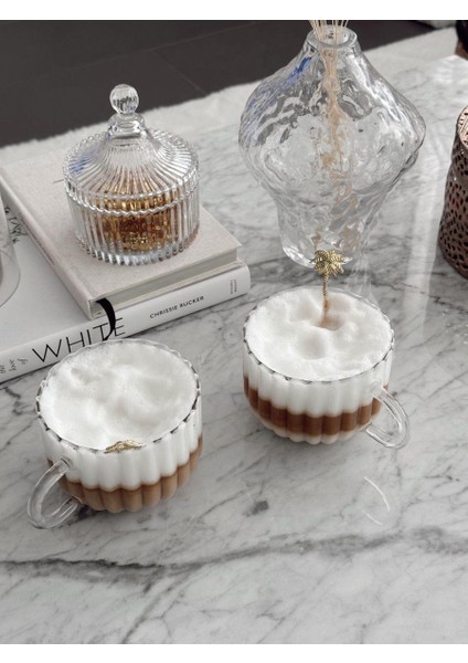 - 4 Adet 250 Ml Isıya Dayanıklı Kahve Bardak Seti Bitki Çayı Bardağı - Pinterest Model Bardak Seti - Borosilikat Bardak