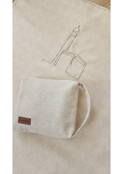 Sade Seccade Çantalı Naturel Düz 70X115 Kabe Nakış Çantalı fiyatları