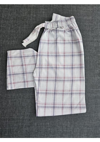 Gri Ekoseli Pijama Altı