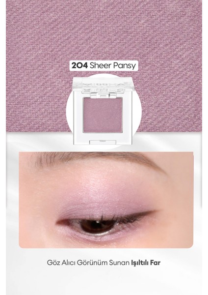 Uzun Süre Kalıcı Kolay Uygulanan Işıltılı Tekli Far Modern Shadow Shimmer (204 Sheer Pansy) fiyatları