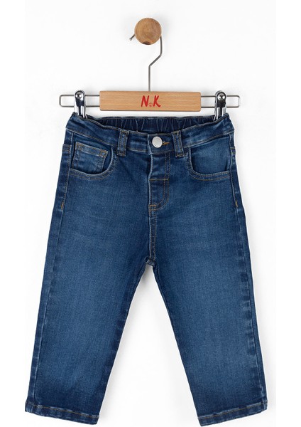 Günlük Rahat Kesim Esnek Beli Ayarlanabilir Yumuşak Denim Kot Doğum Günü Özel Gün Bayramlık Erkek Çocuk Pantolon