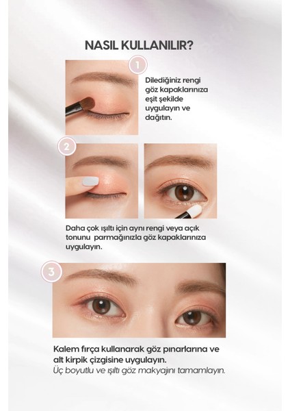 Uzun Süre Kalıcı Kolay Uygulanan Işıltılı Tekli Far Modern Shadow Shimmer (202 Pinky Sunray)