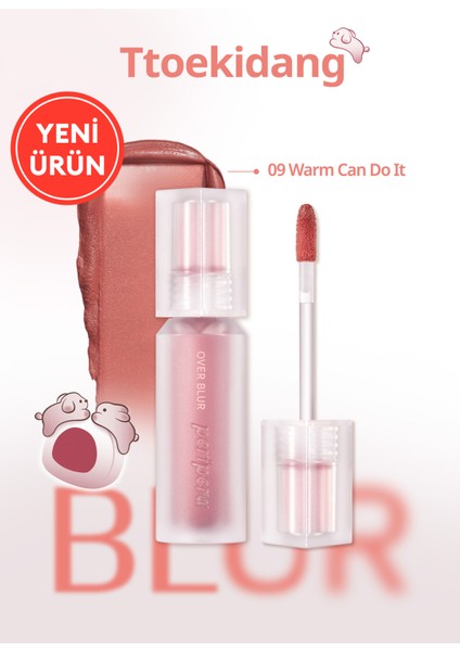 Gün Boyu Kalıcı Pürüzsüz Matlık Sunan Tint PERIPERA Over Blur Tint (009 Warm Can Do It) (Tteok)